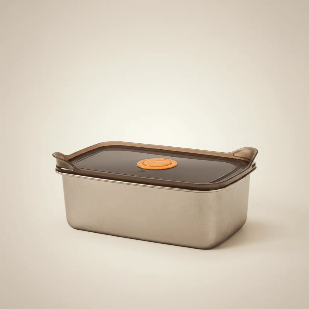 Aigrezzo pure titanium lunchbox with lid, lightweight and non-toxic design
