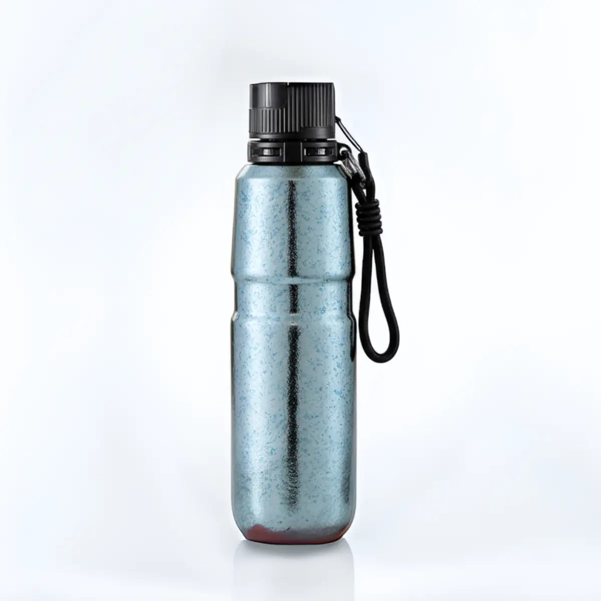 Aigrezzo titanium magnetic insulated bottle with strap, durable lightweight titanium bottle with minimalist outdoor design
