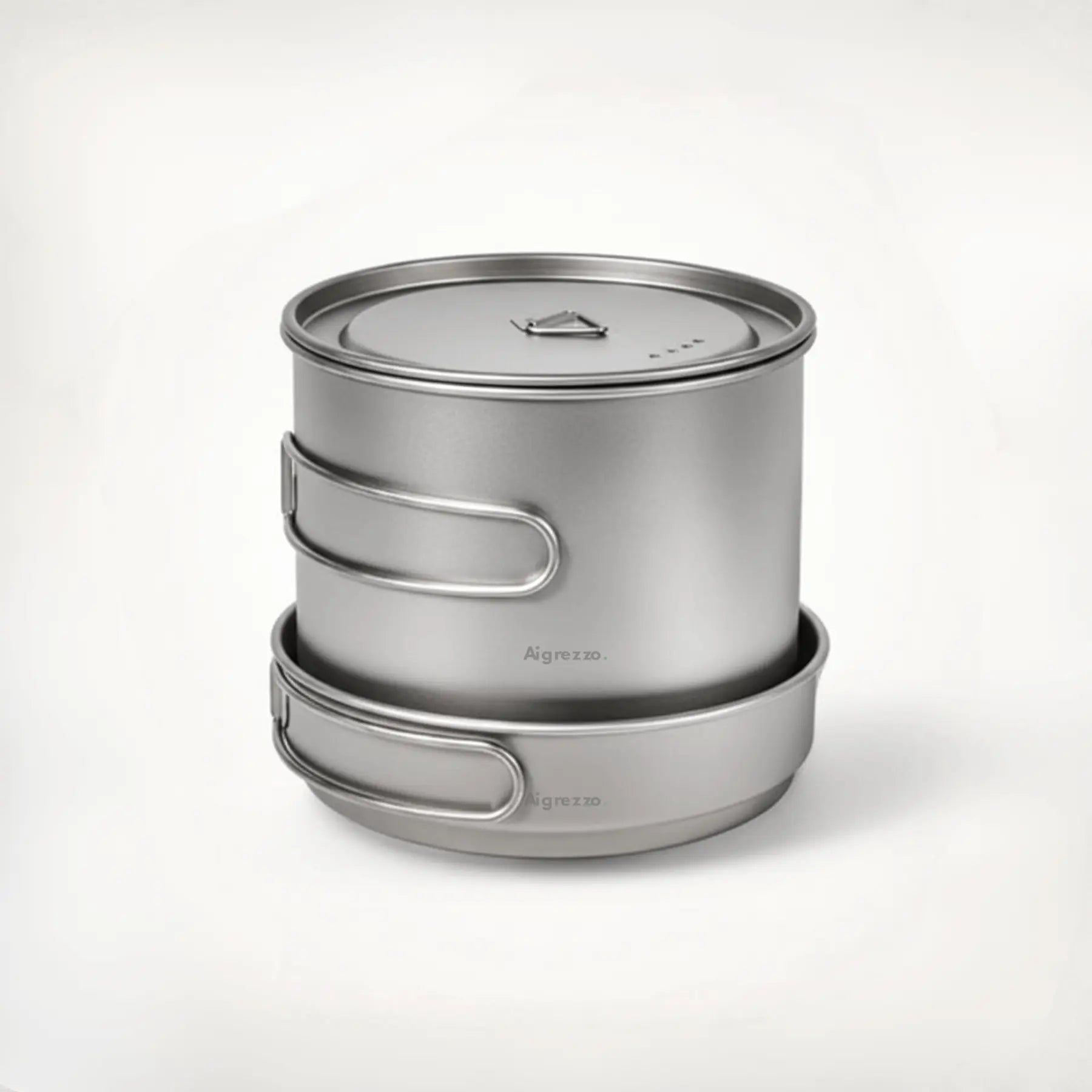 Aigrezzo Titanium Lightweight Stackable Cookware Set