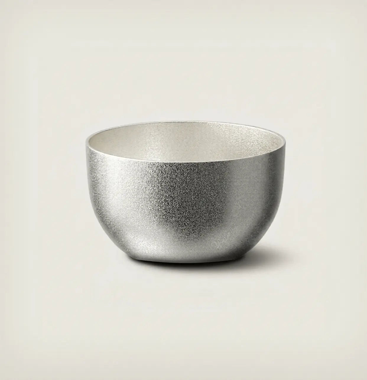 Aigrezzo pure titanium soup spoon with matte ice-crystal finish, durable, corrosion-resistant and non-toxic design.